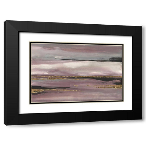 Gilded Storm III Black Modern Wood Framed Art Print with Double Matting by Paschke, Chris