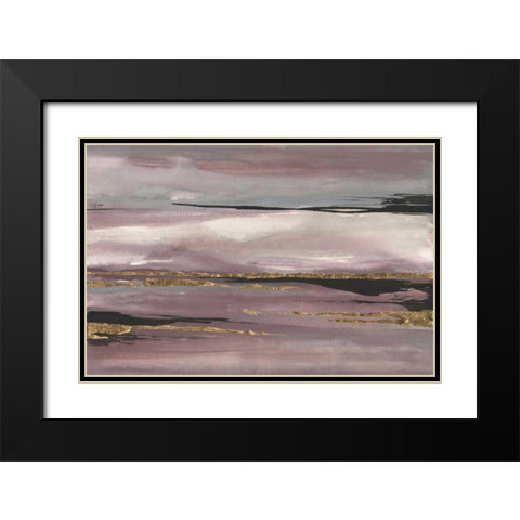 Gilded Storm III Black Modern Wood Framed Art Print with Double Matting by Paschke, Chris