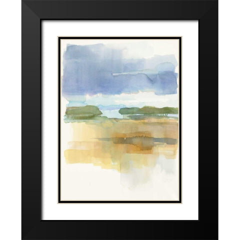 Dusk Crop Black Modern Wood Framed Art Print with Double Matting by Schick, Mike