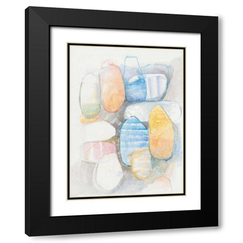 Beneath the Surface II Black Modern Wood Framed Art Print with Double Matting by Schick, Mike