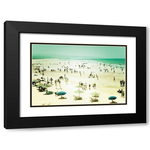 Caravan of Dreams Black Modern Wood Framed Art Print with Double Matting by Bevan, Keri