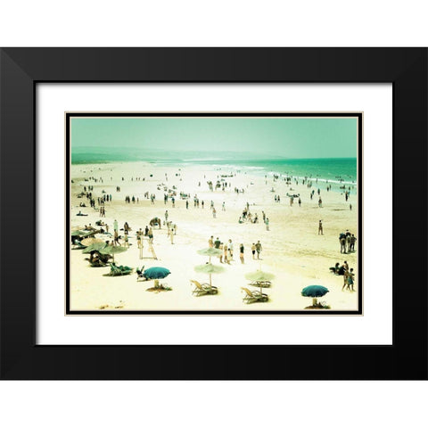 Caravan of Dreams Black Modern Wood Framed Art Print with Double Matting by Bevan, Keri