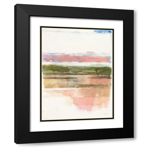 Sunset Black Modern Wood Framed Art Print with Double Matting by Tillmon, Avery