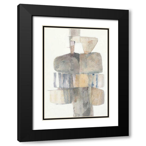 Stepping Stones Black Modern Wood Framed Art Print with Double Matting by Schick, Mike