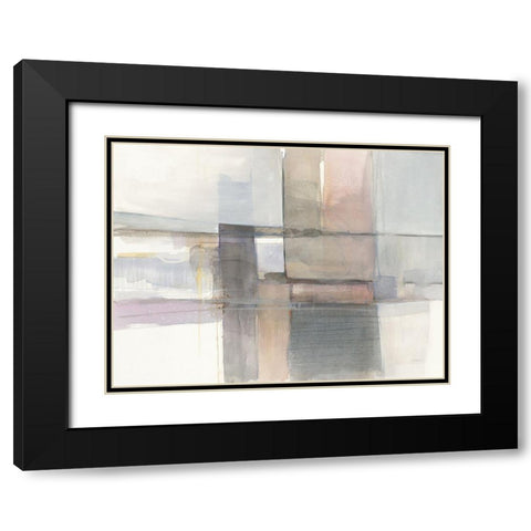 Improvisation III Black Modern Wood Framed Art Print with Double Matting by Schick, Mike