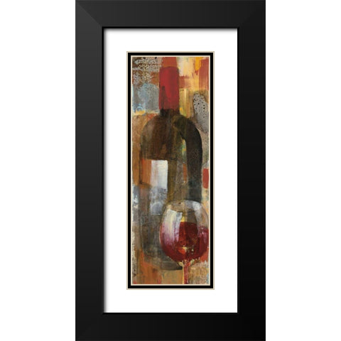 Festa III v2 Black Modern Wood Framed Art Print with Double Matting by Hristova, Albena