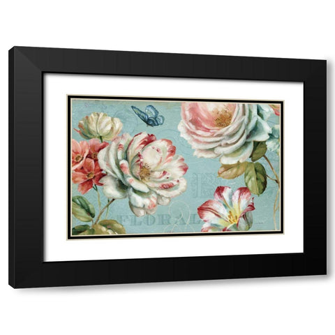 Spring Romance III Black Modern Wood Framed Art Print with Double Matting by Audit, Lisa
