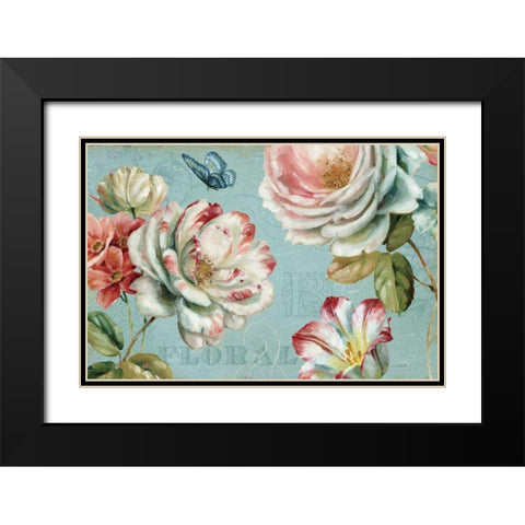 Spring Romance III Black Modern Wood Framed Art Print with Double Matting by Audit, Lisa