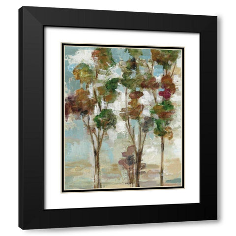 Serene Forest II Black Modern Wood Framed Art Print with Double Matting by Vassileva, Silvia