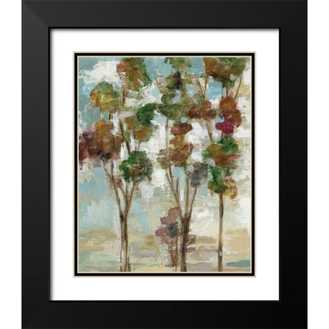 Serene Forest II Black Modern Wood Framed Art Print with Double Matting by Vassileva, Silvia
