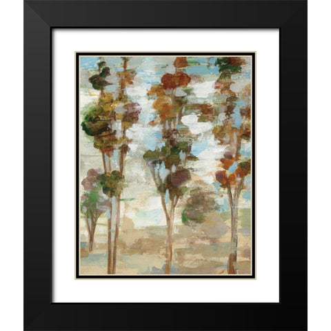 Serene Forest III Black Modern Wood Framed Art Print with Double Matting by Vassileva, Silvia