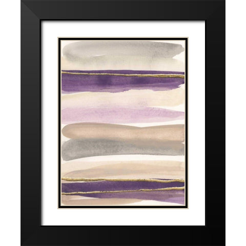 Gilded Amethyst I Crop Black Modern Wood Framed Art Print with Double Matting by Paschke, Chris