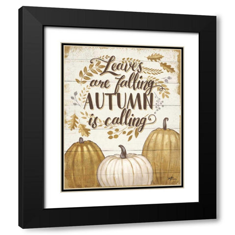 Grateful Season II Black Modern Wood Framed Art Print with Double Matting by Penner, Janelle