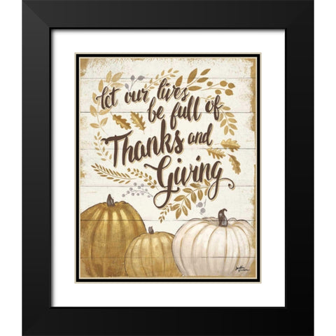 Grateful Season IV Black Modern Wood Framed Art Print with Double Matting by Penner, Janelle