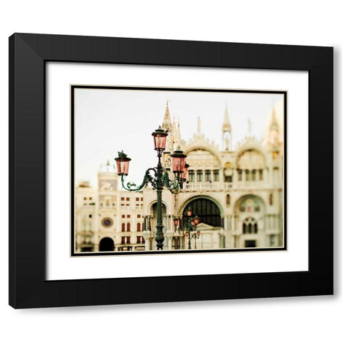 A Venetian Concerto Black Modern Wood Framed Art Print with Double Matting by Bevan, Keri