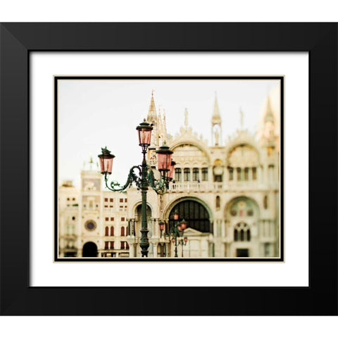 A Venetian Concerto Black Modern Wood Framed Art Print with Double Matting by Bevan, Keri