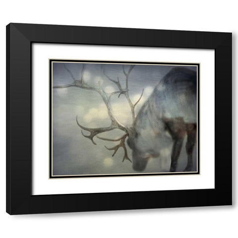 If On A Winters Night Black Modern Wood Framed Art Print with Double Matting by Bevan, Keri
