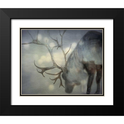 If On A Winters Night Black Modern Wood Framed Art Print with Double Matting by Bevan, Keri