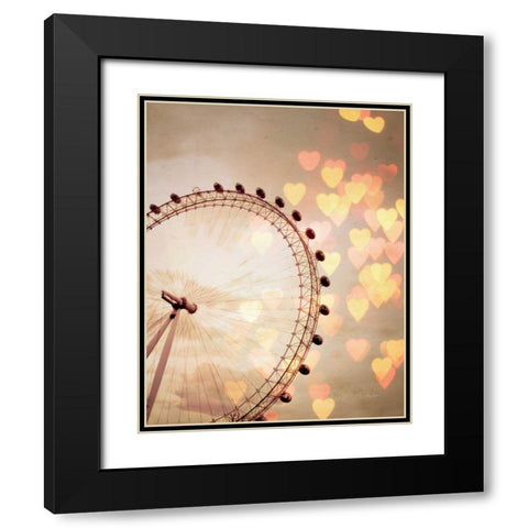 In Love with London Crop Black Modern Wood Framed Art Print with Double Matting by Bevan, Keri