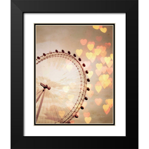 In Love with London Crop Black Modern Wood Framed Art Print with Double Matting by Bevan, Keri