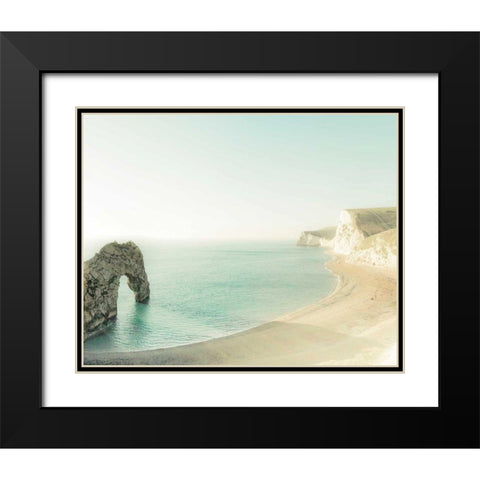 The Jurassic Coast Black Modern Wood Framed Art Print with Double Matting by Bevan, Keri