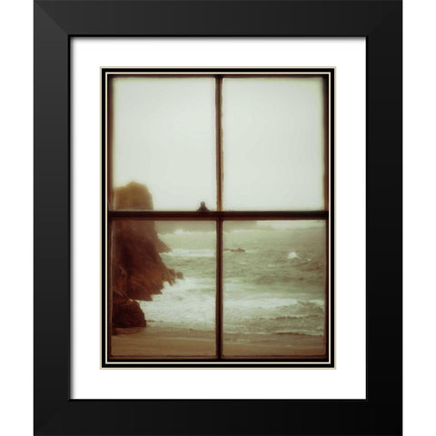 The Mermaids Song Black Modern Wood Framed Art Print with Double Matting by Bevan, Keri
