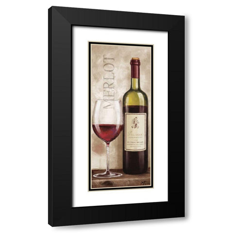 Wine in Paris V Black Modern Wood Framed Art Print with Double Matting by Penner, Janelle