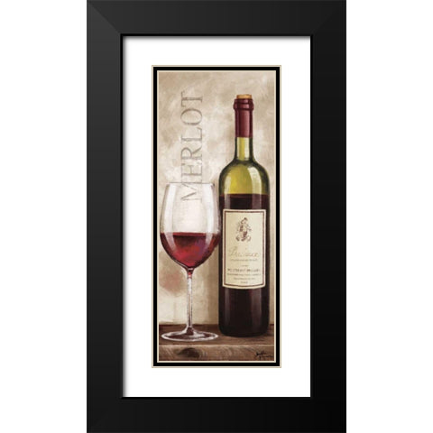 Wine in Paris V Black Modern Wood Framed Art Print with Double Matting by Penner, Janelle