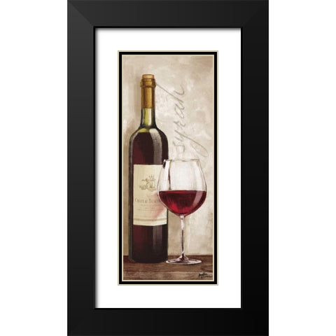 Wine in Paris VI Black Modern Wood Framed Art Print with Double Matting by Penner, Janelle