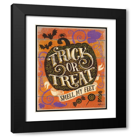Fright Night I Black Modern Wood Framed Art Print with Double Matting by Penner, Janelle