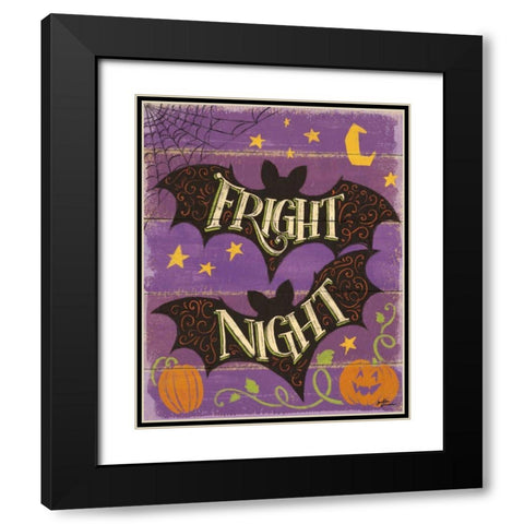 Fright Night III Black Modern Wood Framed Art Print with Double Matting by Penner, Janelle