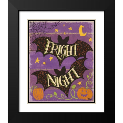 Fright Night III Black Modern Wood Framed Art Print with Double Matting by Penner, Janelle