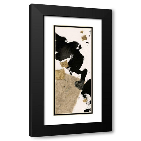 Gilded Collage I on White Black Modern Wood Framed Art Print with Double Matting by Paschke, Chris