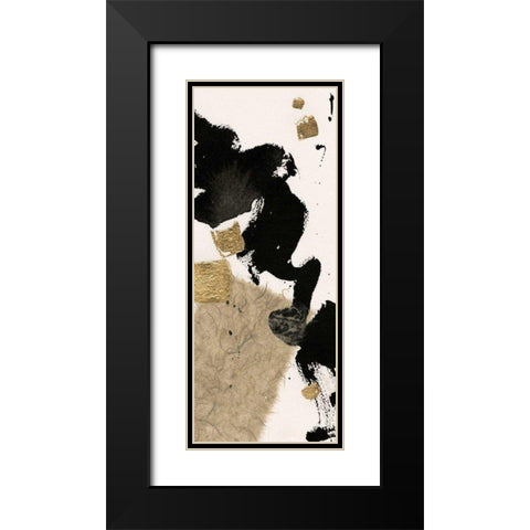 Gilded Collage I on White Black Modern Wood Framed Art Print with Double Matting by Paschke, Chris