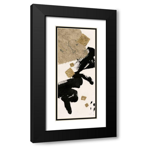 Gilded Collage II on White Black Modern Wood Framed Art Print with Double Matting by Paschke, Chris