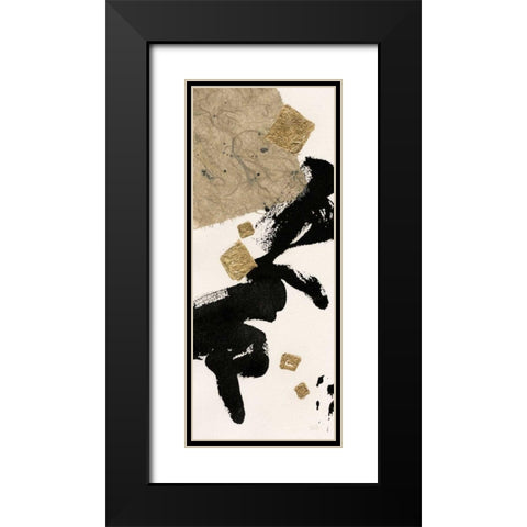 Gilded Collage II on White Black Modern Wood Framed Art Print with Double Matting by Paschke, Chris
