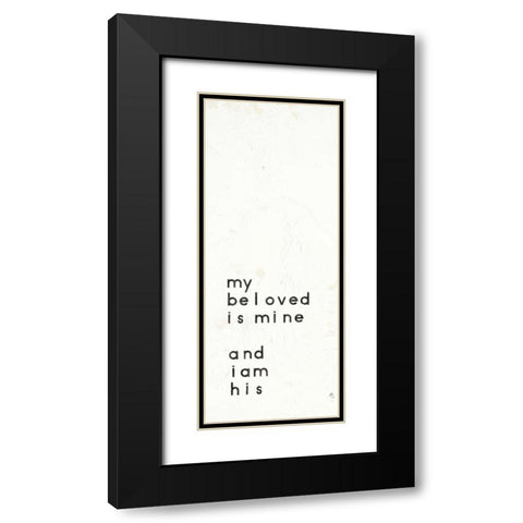 Words of Encouragement II Black Modern Wood Framed Art Print with Double Matting by Adams, Emily