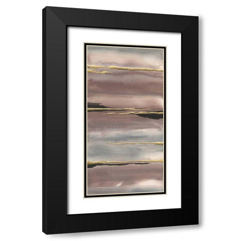 Gilded Morning Fog III Gold Black Modern Wood Framed Art Print with Double Matting by Paschke, Chris