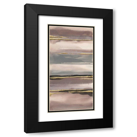 Gilded Morning Fog IV Gold Black Modern Wood Framed Art Print with Double Matting by Paschke, Chris