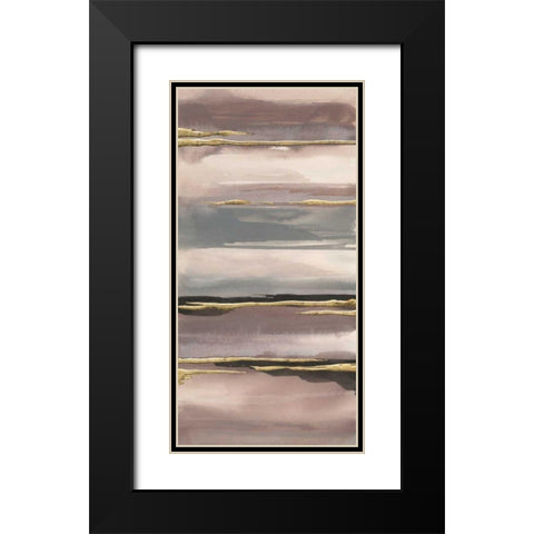 Gilded Morning Fog IV Gold Black Modern Wood Framed Art Print with Double Matting by Paschke, Chris