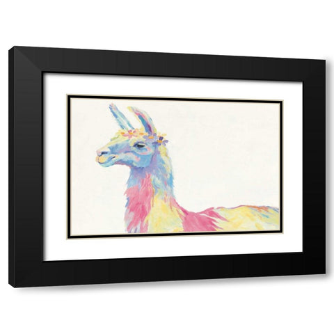 Ophelia Crop with Flowers Black Modern Wood Framed Art Print with Double Matting by Tillmon, Avery