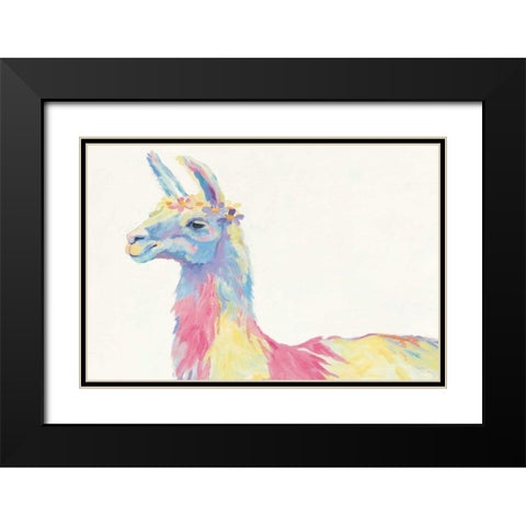 Ophelia Crop with Flowers Black Modern Wood Framed Art Print with Double Matting by Tillmon, Avery