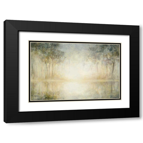 Morning Mist Black Modern Wood Framed Art Print with Double Matting by Purinton, Julia