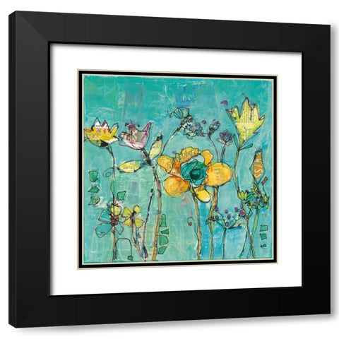 Monkey and Mommy Black Modern Wood Framed Art Print with Double Matting by Day, Kellie