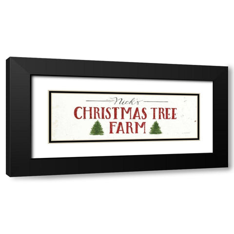 Christmas in the Heartland VI Crop Black Modern Wood Framed Art Print with Double Matting by Wiens, James