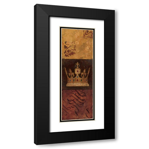 Regal Panel I Black Modern Wood Framed Art Print with Double Matting by Tillmon, Avery