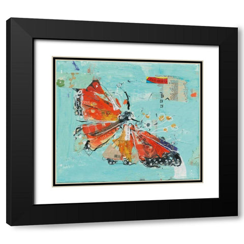 Monarch I Crop Black Modern Wood Framed Art Print with Double Matting by Day, Kellie