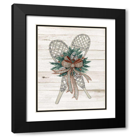 Holiday Sports on Wood III Luxe Black Modern Wood Framed Art Print with Double Matting by McKenna, Kathleen Parr