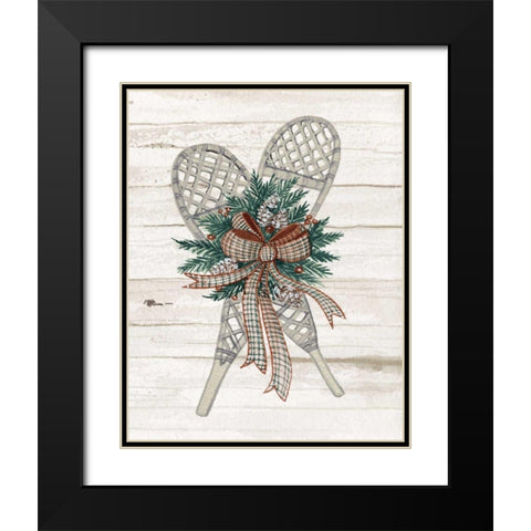 Holiday Sports on Wood III Luxe Black Modern Wood Framed Art Print with Double Matting by McKenna, Kathleen Parr