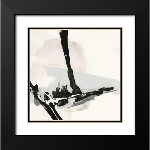 Creamy Neutral IV Black Modern Wood Framed Art Print with Double Matting by Paschke, Chris